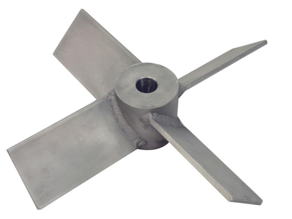 11" Dia. 4-Blade Axial Flow Turbine - Mill Finish Image
