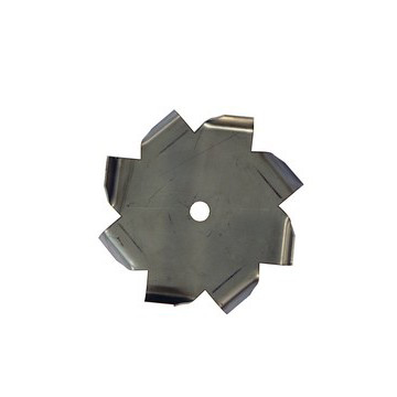 7" Dia. X 1/2" Center Hole Type C 304 SS Dispersion Blade - Coated Image